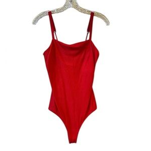 Hollister Red Bodysuit w/ Adjustable Straps NWOT